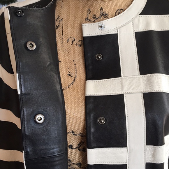 CARLISLE • Gorgeous HIGHRISE Leather Jacket $1395 Retail - Picture 13 of 16